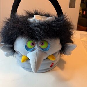 Whimsical Monster Kids Bag with Black and Gray Accents